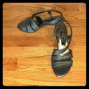 Strappy Glitter Nina Heels